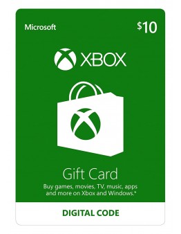 Microsoft darilni bon za 10 USD za Xbox in računalnik (brez kartončka)