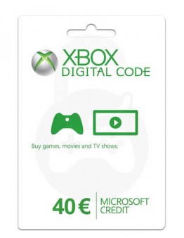 Microsoft darilni bon za 40 EUR za Xbox in računalnik (brez kartončka)
