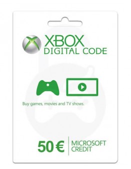 Microsoft darilni bon za 50 EUR za Xbox in računalnik (brez kartončka)